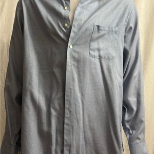 Calvin Klein Men's Casual Blue Button-Down Shirt